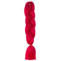 1 Pack Red Jumbo Braids Hair Extensions Kanekalon Hair Braids Crochet 24inch Fiber 100g