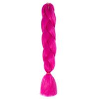 1 Pack Rose Jumbo Braids Hair Extensions Kanekalon Hair Braids Crochet 24inch Fiber 100g