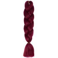 1 Pack Wine Red Jumbo Braids Hair Extensions Kanekalon Hair Braids Crochet 24inch Fiber 100g