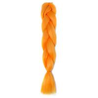 1 Pack Orange Jumbo Braids Hair Extensions Kanekalon Hair Braids Crochet 24inch Fiber 100g