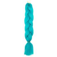 1 Pack Cyan Jumbo Braids Hair Extensions Kanekalon Hair Braids Crochet 24inch Fiber 100g