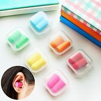 1 Pairs Soft Foam Ear Plugs Travel Sleep Noise Prevention Earplugs Noise Reduction For Travel Sleeping With Box