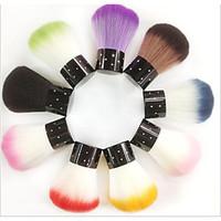 1 Pcs Manicure Tools Nail Brush Dust Cleaning Powder Paint Acrylic Diamond Dust Powder Brush Color Random