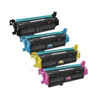 1 Full Set HP 201X Black and 1 Colour Set HP 201X C/M/Y Remanufactured High Capacity Toner Cartridges