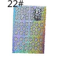 1 sheet Mixed Metallic Design Nail Art Hollow Sticker 3D Decal Manicure Decoration Accessories STZ-K22/23/24 (01-24)