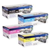 1 full set of brother tn326bk and 1 x colour set tn326cmy original ton ...