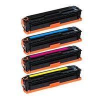 1 full set of hp 651a ce340a black and 1 x colour set 651a remanufactu ...