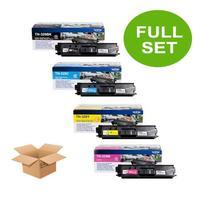 1 Full Set of Brother TN329BK and 1 x Colour Set TN329C/M/Y (Original) Toner Cartridges