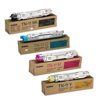 1 Full Set of Brother TN11BK and 1 x Colour Set TN11C/M/Y (Original) Toner Cartridges