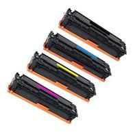 1 Full Set of HP CE320A Black and 1 x Colour Set CE320A-23AC/Y (Remanufactured) Toner Cartridges