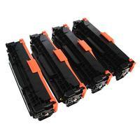 1 Full Set of HP CE270A and 1 x Colour Set CE271-73C/Y (Remanufactured) Toner Cartridges