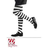 1 3 years black white girls striped pantyhose