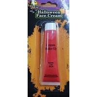 1 x red halloween fancy dress face paint make up cream