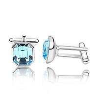 1 Pair Men\'s High Quality Crystal Cufflinks