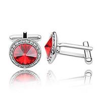 1 Pair Men\'s High Quality Crystal Cufflinks