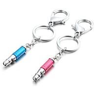 1 Pair Candy Color Whistle Zinc Alloy Couple Keychain (First 10 Customers With Box Added)