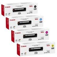 1 Full Set of Canon 731BK and 1 x Colour Set 731C/M/Y (Original) Standard Capacity Toner Cartridges