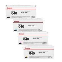 1 Full Set of Canon 040BK and 1 x Colour Set 040C/M/Y (Original) Standard Capacity Toner Cartridges