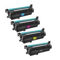 1 Full Set of Konica Minolta TN210K Black and 1 x Colour Set TN210C/M/Y Remanufactured Toner Cartridges