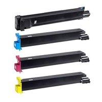 1 Full Set of Konica Minolta TN413K Black and 1 x Colour Set TN613C/M/Y Remanufactured Toner Cartridges