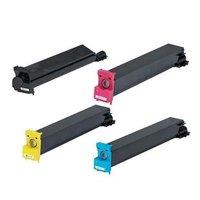 1 Full Set Konica Minolta A0D7152/7452 K/C/M/Y Remanufactured Toner Cartridges