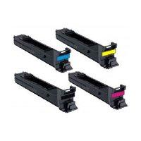 1 Full Set of Konica Minolta A0DK152 Black and 1 x Colour Set A0DK452C/M/Y (Remanufactured) Toner