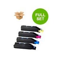 1 Full Set of Kyocera TK-855K Black and 1 x Colour Set TK-855C/M/Y (Remanufactured) Toner Cartridge