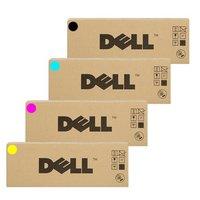 1 Full Set of Dell 593-10169 Black and 1 x Colour Set 593-10166-8C/M/Y (Original) Toner Cartridges