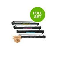 1 Full Set of Lexmark 12N0771 Black and 1 x Colour Set 12N0768/69/70 (Remanufactured) Toner Cartridg