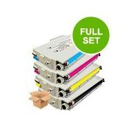 1 Full Set of Lexmark 20K1403 Black and 1 x Colour Set 20K1400/01/02 (Remanufactured) Toner Cartridg