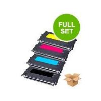 1 full set lexmark c736h1kg black and 1 x colour set c736h1cgmgyg rema ...