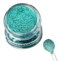 1 Bottle Nail Art Laser Beautiful Lake Green Glitter Shining Powder Manicure Makeup Decoration Nail Beauty L09
