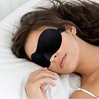 1 Pcs Hot Sale 3D Portable Soft Travel Sleep Rest Aid Eye Mask Cover Eye Patch Sleeping Mask Case Color random