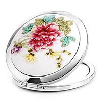 1 Pcs Portable And Fold Ceramet Beautify The Features Cosmetic Mirror