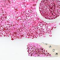 1 Bottle Sweet Style Charming Pink Nail Art Glitter Water Droplet Paillette Decoration Beautiful Shiny Thin Slice Nail DIY Beauty Decoration D11
