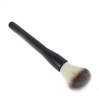 1 blush brush nylon hair portable wood face black