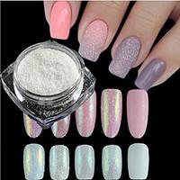 1 Bottle New Fashion Sweet Style Candy Colors Nail Art DIY Glitter Sugar Coating Powder Holographic Pigment Manicure Beauty Shining Decoration TY01-05