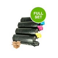 1 Full Set of OKI 42127457 Black and 1 x Colour Set 42127454/55/56 (Remanufactured) Toner Cartridges