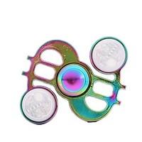 1 Dollar LED Fidget Spinner Toys Hand Titanium Alloy EDC Focus ADHD Autism Anxiety Relief