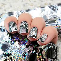 1 roll 4100cm holographic nail foils snake skin foils nail art transfe ...