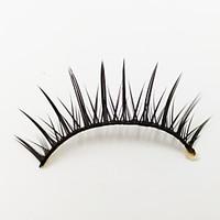 1 pairs black fiber false eyelashes