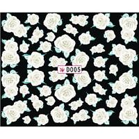 1 PCS 3D Flowers Nail Watermark Stickers