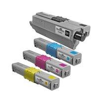 1 Full Set OKI 44469803 Black and 1 x Colour Set OKI 44469704/06 (Remanufactured) Toner Cartridges