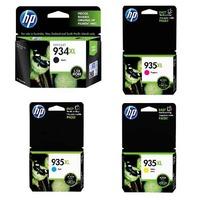 1 full set hp 934xl black and 1 colour set hp 935xl cmy original high  ...