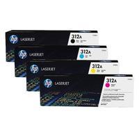 1 full set hp 312a black and 1 colour set hp 312a cmy original toner c ...