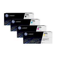 1 Full Set of HP 508X (CF360X) Black and 1 x Colour Set C/M/Y (Original) Toner Cartridges