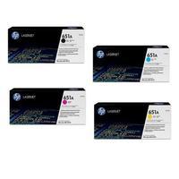 1 full set of hp 651a ce340a black and 1 x colour set 651a original to ...