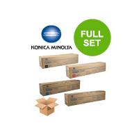 1 full set of konica minolta tn312k and 1 x colour set tn312cmy origin ...