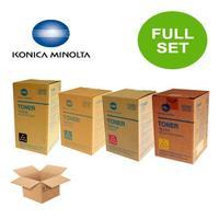 1 full set of konica minolta tn310k black and 1 x colour set tn310cmy  ...