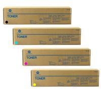 1 Full Set of Konica Minolta171-0550-001 Black and 1 x Colour Set 171-0550-002/3/4 (Original) Toner